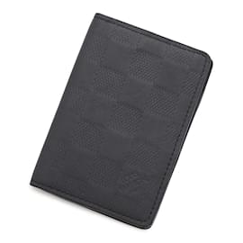 Louis Vuitton-Louis Vuitton Damier Infini Card Case-Black,Other