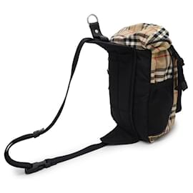 Burberry-Burberry Body Bag Nova Check Nylon-Black,Beige