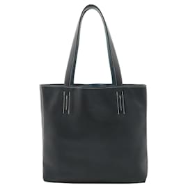 Hermès-Sac tote Hermes Double Sens 28-Bleu,Bleu Marine
