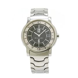 Bulgari-Bvlgari Solotempo Black Dial Date Men's Quartz Watch-Other