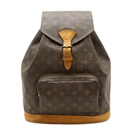 Louis Vuitton-Louis Vuitton Monogram Montsouris GM Backpack-Brown,Monogram