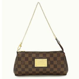 Louis Vuitton-Louis Vuitton Damier Eva Pouch Chain Shoulder Bag-Brown
