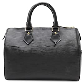 Louis Vuitton-Louis Vuitton Epi Speedy 25 Handbag-Black