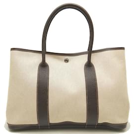 Hermès-Sac à main Hermes Garden PM en Marron-Marron