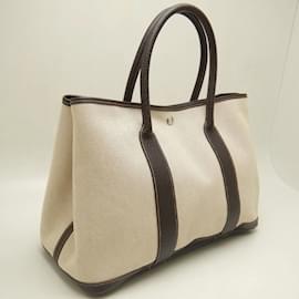 Hermès-Sac à main Hermes Garden PM en Marron-Marron