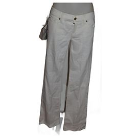 Jeans de algodón blancos 7 For All Mankind Talla 30 Blanco