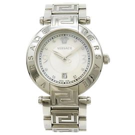 Orologio al quarzo da donna Versace Medusa con quadrante bianco e carbone Altro