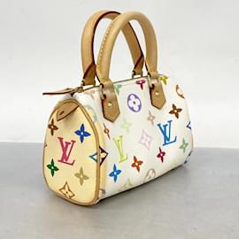 Louis Vuitton-Louis Vuitton Monogram Multicolor Mini Speedy Handbag-White