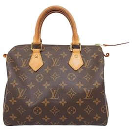 Louis Vuitton-Louis Vuitton Monogram Speedy 25 Handbag-Brown