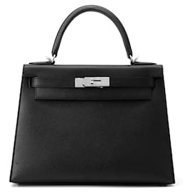 Hermès-Sac à main Hermes Kelly 28-Noir
