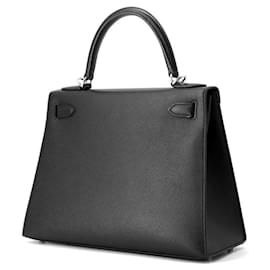 Hermès-Sac à main Hermes Kelly 28-Noir