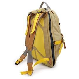 Loewe-Loewe Airoewe Nature Backpack-Brown,Yellow