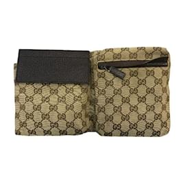 Gucci-Gucci GG Canvas Sling Bag-Brown,Beige