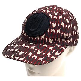 Miu Miu MM Paris Collaboration Baseball Cap Black Red Cream