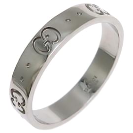 Anillo para hombre Gucci Icon en oro blanco Blanco