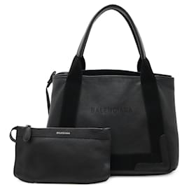Balenciaga-Balenciaga Navy Cabas S Tote Bag-Black