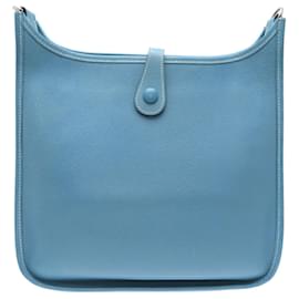 Hermès-Sac à épaule Hermes Evelyne PM-Bleu