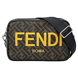 Fendi-Sac à épaule Fendi Zucca-Marron