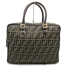 Fendi-Sac à main Fendi Zucca-Marron