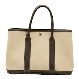 Hermès-Hermes Garden 30 TPM Handbag Tote-Brown