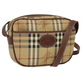 Autre Marque-Burberrys Nova Check Shoulder Bag PVC Beige Auth bs25649-Beige
