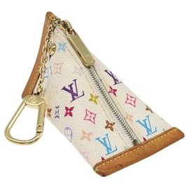 Louis Vuitton-LOUIS VUITTON Monogram Multicolor Berlango Coin Purse White M58028 Auth 123205-White