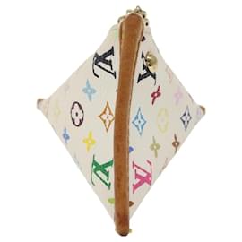 Louis Vuitton-LOUIS VUITTON Monogram Multicolor Berlango Coin Purse White M58028 Auth 123205-White