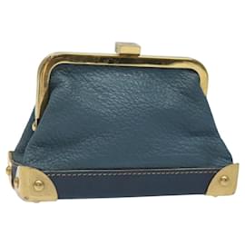 Louis Vuitton-LOUIS VUITTON Suhari Porte Monnaie Viennois Coin Purse Blue M91833 Auth yk18124-Blue