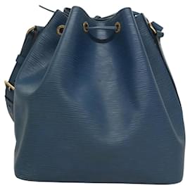 Louis Vuitton-LOUIS VUITTON Epi Petit Noe Shoulder Bag Blue M44105 LV Auth gh059-Blue