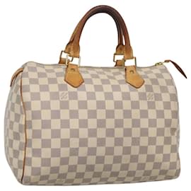 Louis Vuitton-LOUIS VUITTON Damier Azur Speedy 30 Hand Bag N41533 LV Auth 123750-Other