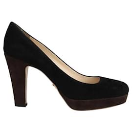 Prada-Suede heels-Black