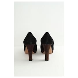 Prada-Suede heels-Black