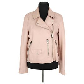 Whistles Lederjacke Pink