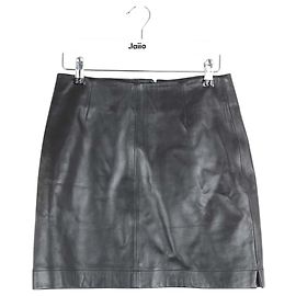 Rouje Leather mini skirt Black
