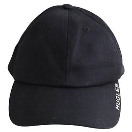 Thierry Mugler Boné de algodão preto Preto