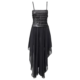 La Perla Robe à sequins Ritmo di Perla Noir