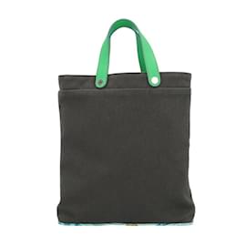 Hermès-Sac à main Hermes Petit H-Marron,Vert