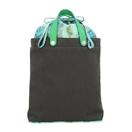 Hermès-Sac à main Hermes Petit H-Marron,Vert