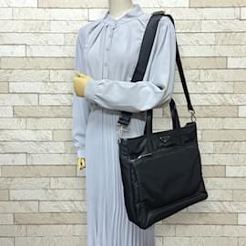 Prada-Prada Nylon Shoulder Bag-Black
