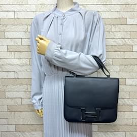 Hermès-Hermes Constance Cartable Handbag-Navy blue
