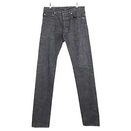 Dior Jeans dritti in cotone nero Nero