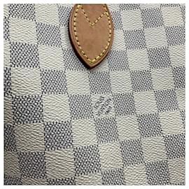Louis Vuitton-Louis Vuitton Ivory Damier Azur Neverfull GM Tote Bag-Cream