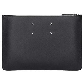 Maison Martin Margiela Maison Margiela Große Genarbte Leder-Tasche Unisex Schwarz