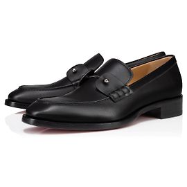 Christian Louboutin Mocassin Chambelimoc noir en cuir 45 Noir