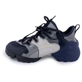 Dior-Christian Blue D Connect Sneakers Low Top Shoes Size 38-Blue