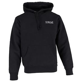 Supreme Decline Kapuzenpullover aus schwarzer Baumwolle Schwarz
