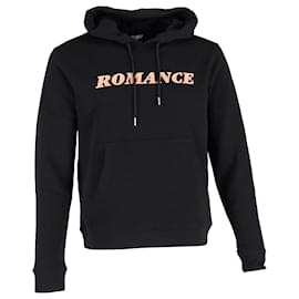 Sandro-Sandro Romance Hoodie in Black Cotton-Black