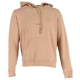 Saint Laurent Rive Gauche Hoodie aus beigem Baumwollstoff Beige