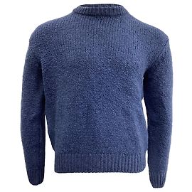 Autre Marque Hr. P. Strickpullover aus marineblauer Wolle Blau Marineblau