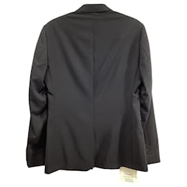 Sandro- Sandro Paris Single-Breasted Blazer in Black Wool-Black
